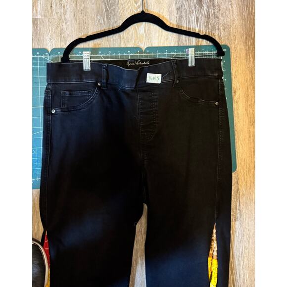 NWOT Vintage KiGi Couture KANTHA Upcycled Denim Jeans 16W short - Picture 4 of 4